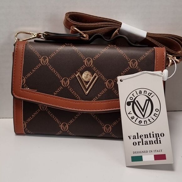Valentino Orlandi Handbags - VALENTIO ORLANDO italian vegan leather crossbody bag purse